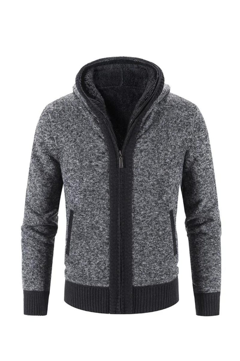 Herr Huvkoftor Tröjor Vinter Casual Nya Manliga Tjockare Varma Koftor Huvtröjor Slim