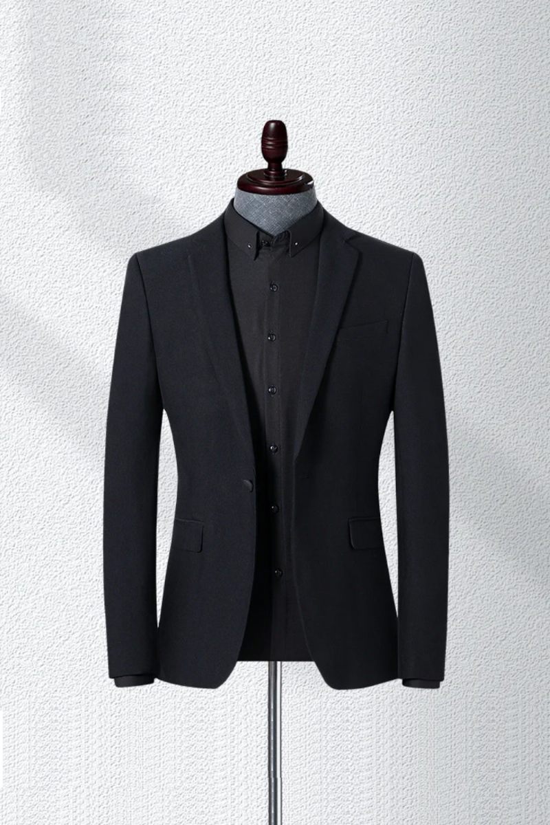 Män Slim Fit Solid Casual Eleganta Kostymjackor Ytterkläder Lyxrockar Snygga Vår- Och Höstdräkter