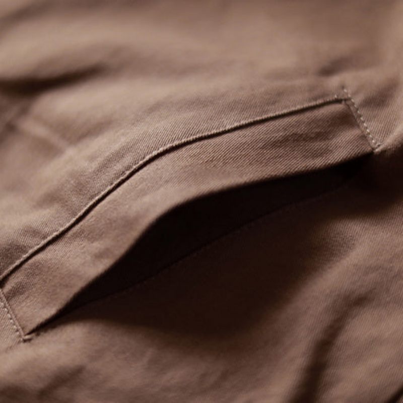 Mörksvarta Kappor Plus Size Huvkoftor Vintagejackor Med Dragkedja - Mörk Khaki