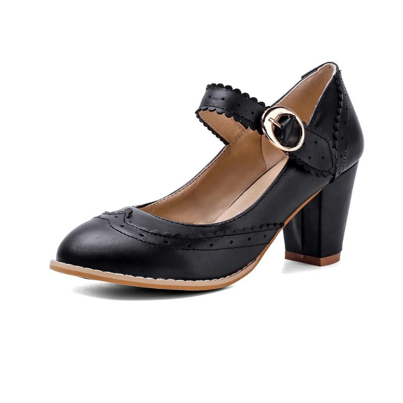 Retro Klänning Skor Dam Söt Blå Rosa Kvinna Vintage Fest Bröllop Pumps Dam - Rosa
