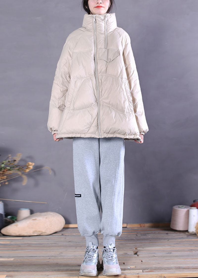 Vintage Lila Zip Up Dragsko Duck Down Puffer Jacka Vinter - Lila